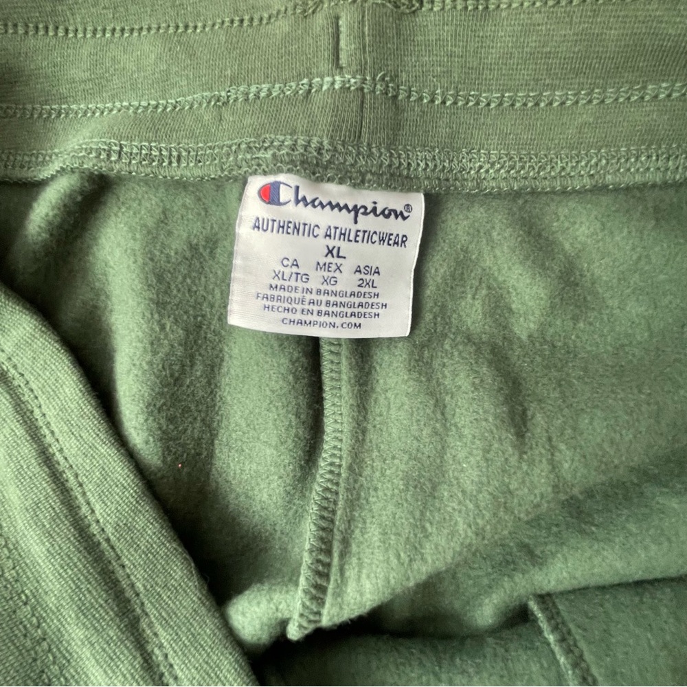 Champion Forest Green Joggers with Logo - Picture 4 of 4